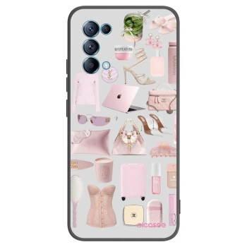 Picasee OPPO Reno 5 5G Hülle - Schwarzes Silikon - Glam Babe