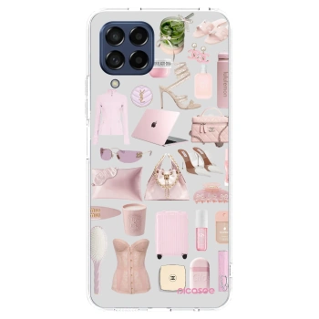 Picasee Samsung Galaxy M53 5G Hülle - Transparentes Silikon - Glam Babe