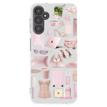 Picasee Samsung Galaxy A14 5G A146P Hülle - Transparentes Silikon - Glam Babe