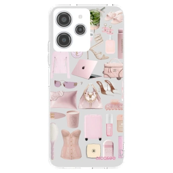 Picasee Xiaomi Redmi 12 4G Hülle - Transparentes Silikon - Glam Babe