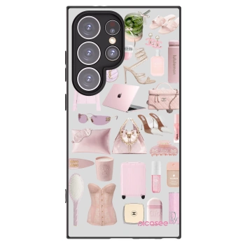 Picasee Samsung Galaxy S24 Ultra S928B 5G Hülle - Schwarzes Silikon - Glam Babe