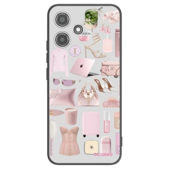 Picasee Xiaomi Redmi 12 5G Hülle - Schwarzes Silikon - Glam Babe