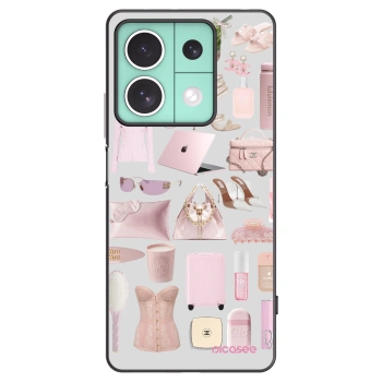 Picasee Xiaomi Redmi Note 13 5G Hülle - Schwarzes Silikon - Glam Babe