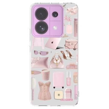 Picasee Xiaomi Redmi Note 13 Pro 5G Hülle - Transparentes Silikon - Glam Babe