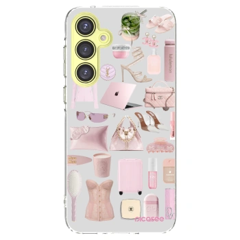Picasee Samsung Galaxy A35 5G A356B Hülle - Transparentes Silikon - Glam Babe
