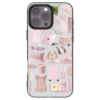 Picasee Apple iPhone 16 Pro Max Hülle - Schwarzes Silikon - Glam Babe