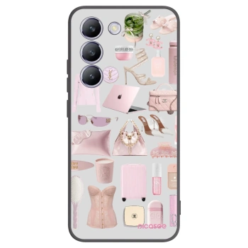 Picasee Vivo V40 SE 5G Hülle - Schwarzes Silikon - Glam Babe