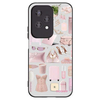 Picasee Honor 200 Lite Hülle - Schwarzes Silikon - Glam Babe