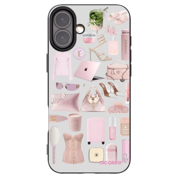 Picasee Apple iPhone 16 Plus Hülle - Schwarzes Silikon - Glam Babe