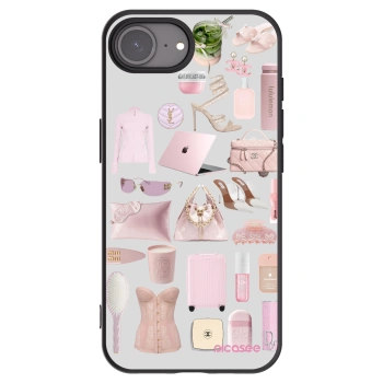Picasee Apple iPhone 16e Hülle - Schwarzes Silikon - Glam Babe