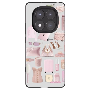 Picasee Xiaomi Redmi Note 14 Pro 5G Hülle - Schwarzes Silikon - Glam Babe