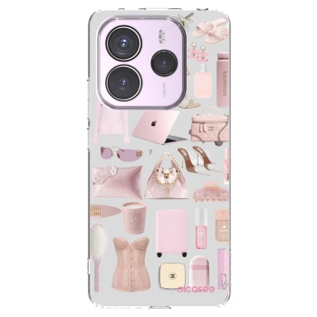 Picasee Xiaomi Redmi Note 14 5G Hülle - Transparentes Silikon - Glam Babe