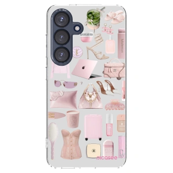 Picasee Samsung Galaxy S25 5G Hülle - Transparentes Silikon - Glam Babe