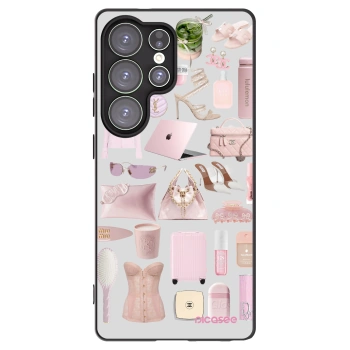 Picasee Samsung Galaxy S25 Ultra 5G Hülle - Schwarzes Silikon - Glam Babe