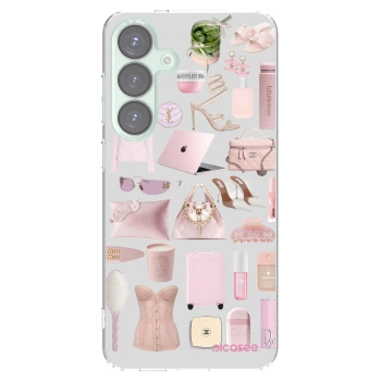 Picasee Samsung Galaxy S25+ 5G Hülle - Transparentes Silikon - Glam Babe