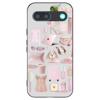 Picasee Google Pixel 8 Hülle - Schwarzes Silikon - Glam Babe