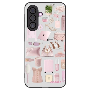 Picasee Samsung Galaxy A56 5G A566B Hülle - Schwarzes Silikon - Glam Babe