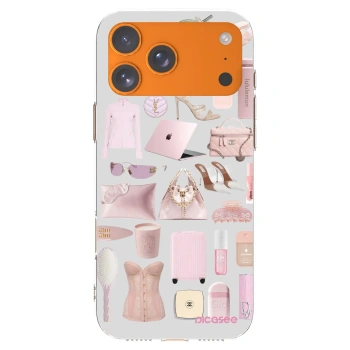 Picasee Apple iPhone 17 Pro Max Hülle - Transparentes Silikon - Glam Babe
