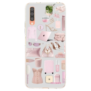 Picasee Samsung Galaxy A70 A705F Hülle - Transparentes Silikon - Glam Babe