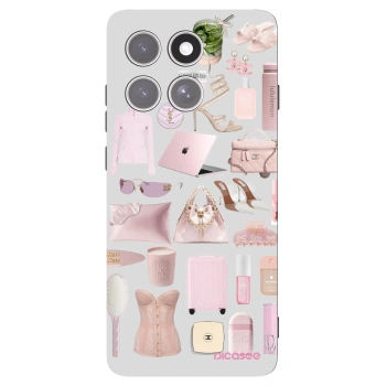 Picasee Motorola Edge 60 Pro Hülle - Schwarzes Silikon - Glam Babe