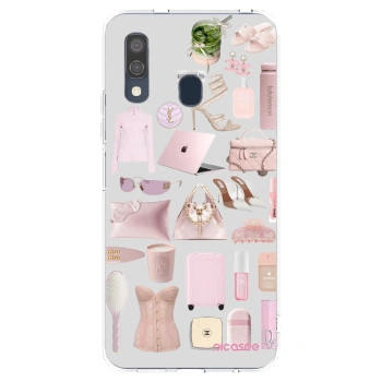 Picasee Samsung Galaxy A40 A405F Hülle - Transparentes Silikon - Glam Babe