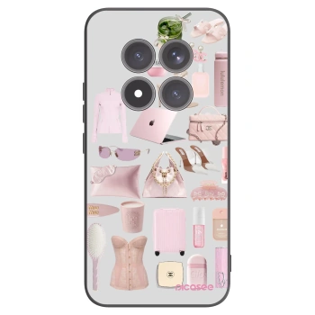 Picasee Xiaomi Redmi Note 15 Pro+ Hülle - Schwarzes Silikon - Glam Babe