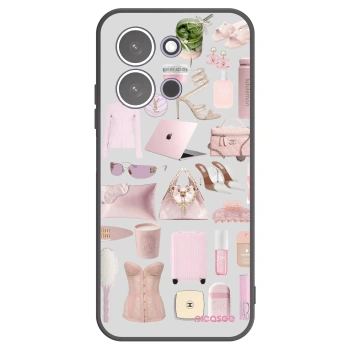 Picasee Xiaomi Redmi 15C 5G Hülle - Schwarzes Silikon - Glam Babe