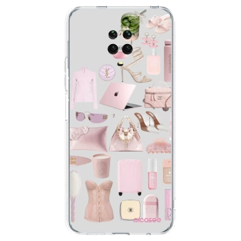 Picasee Xiaomi Redmi Note 9 Pro Hülle - Transparentes Silikon - Glam Babe