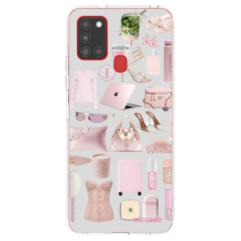 Picasee Samsung Galaxy A21s Hülle - Transparentes Silikon - Glam Babe
