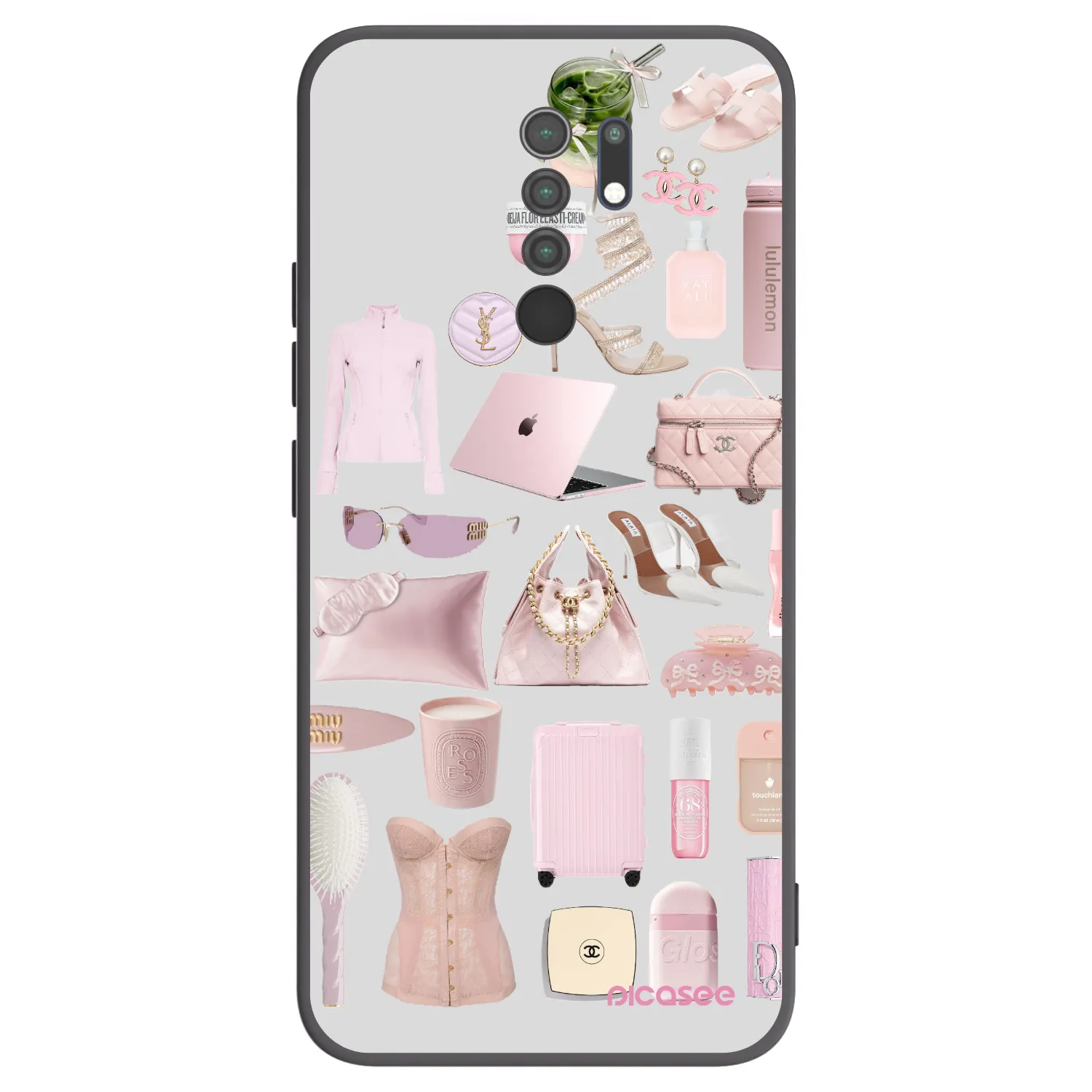 Picasee Xiaomi Redmi 9 Hülle - Schwarzes Silikon - Glam Babe