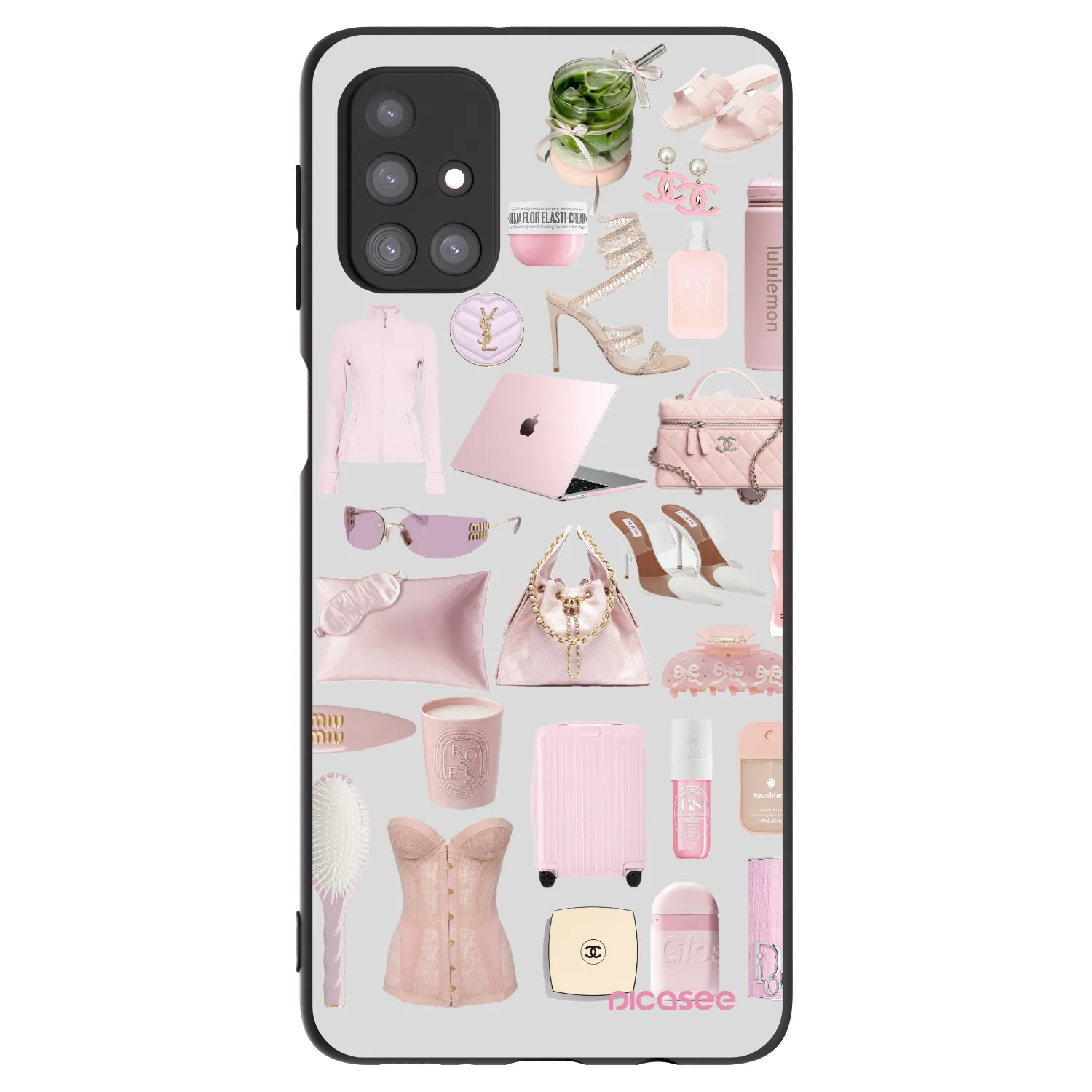 Picasee Samsung Galaxy M31s Hülle - Schwarzes Silikon - Glam Babe