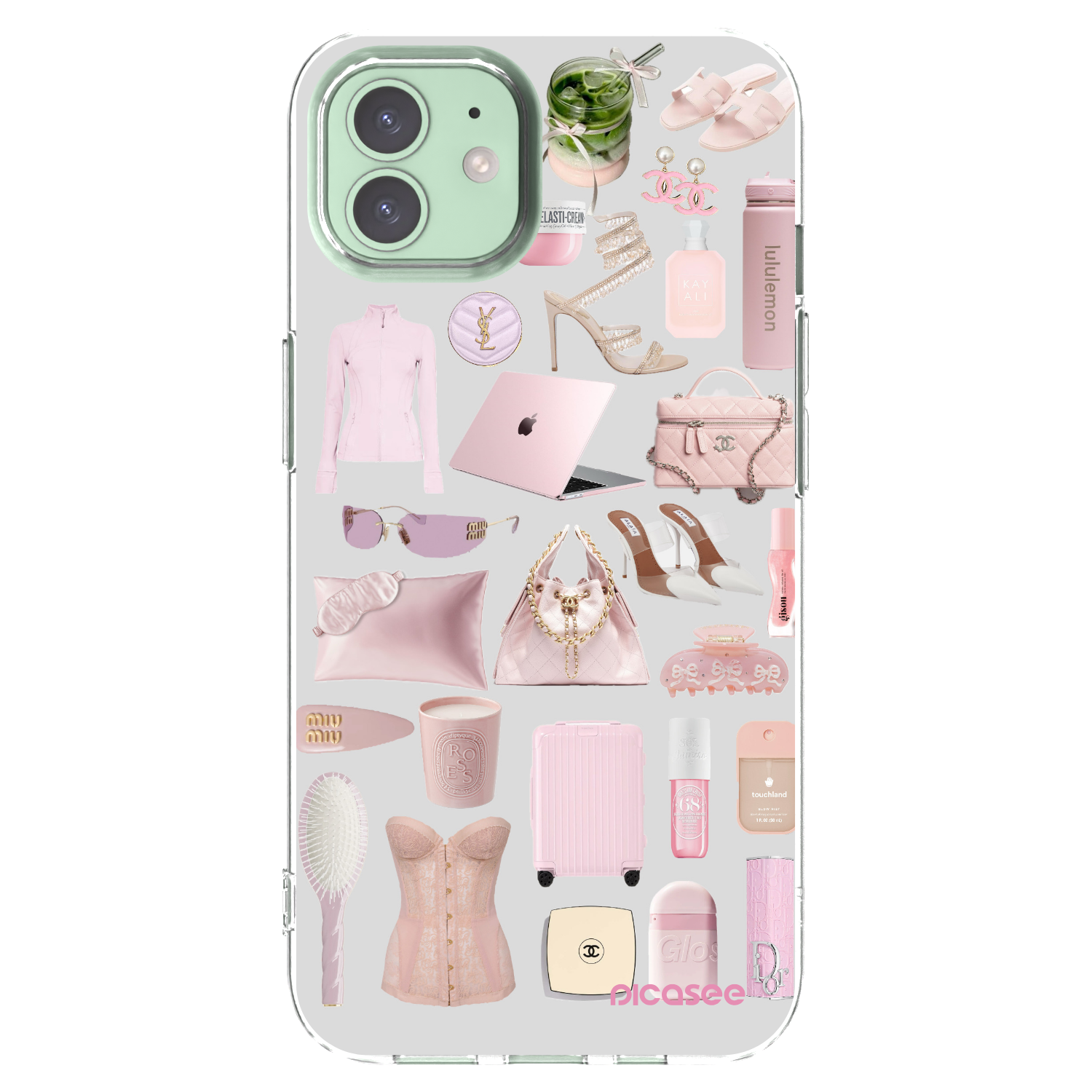 Picasee Apple iPhone 12 Pro Hülle - Transparentes Silikon - Glam Babe