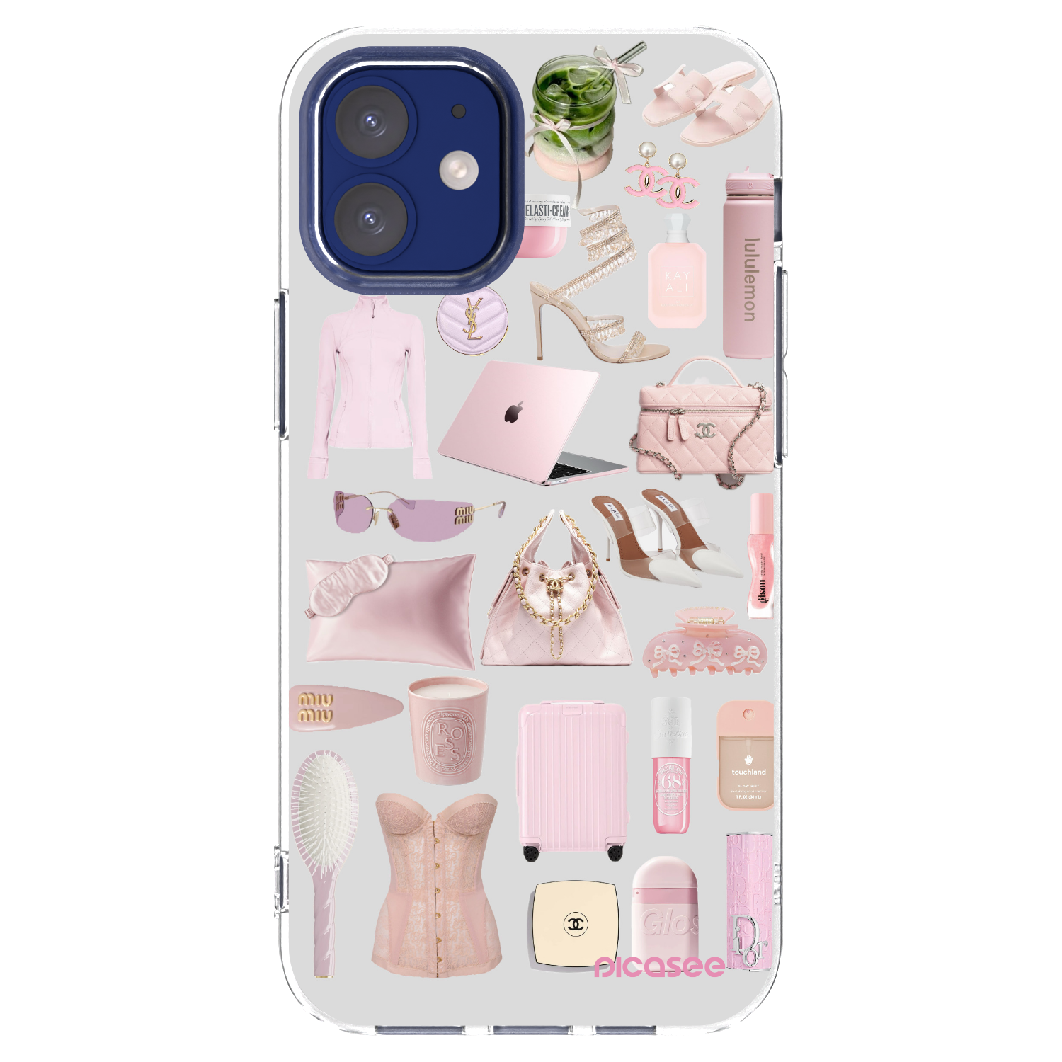 Picasee Apple iPhone 12 mini Hülle - Transparentes Silikon - Glam Babe