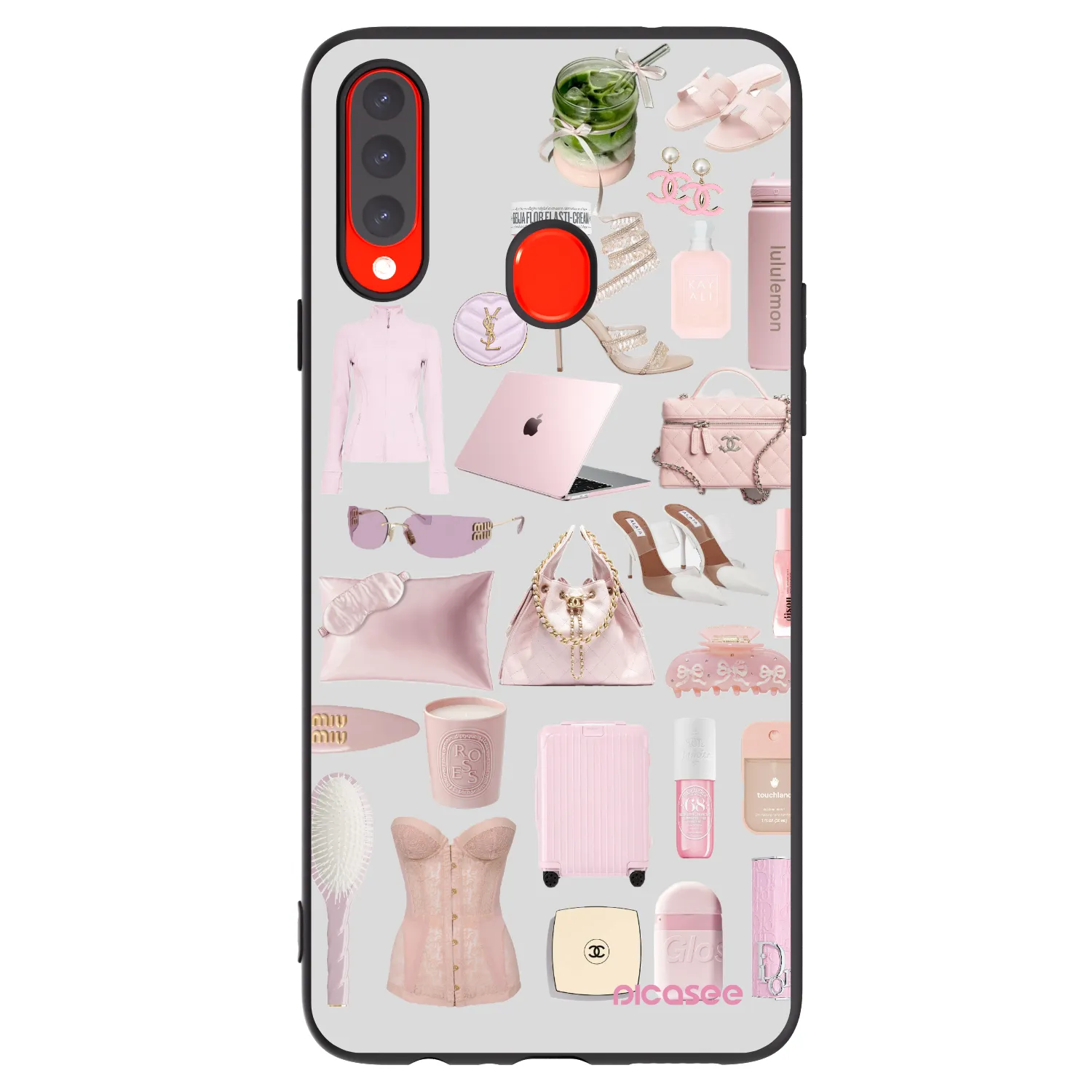 Picasee Samsung Galaxy A20s Hülle - Schwarzes Silikon - Glam Babe