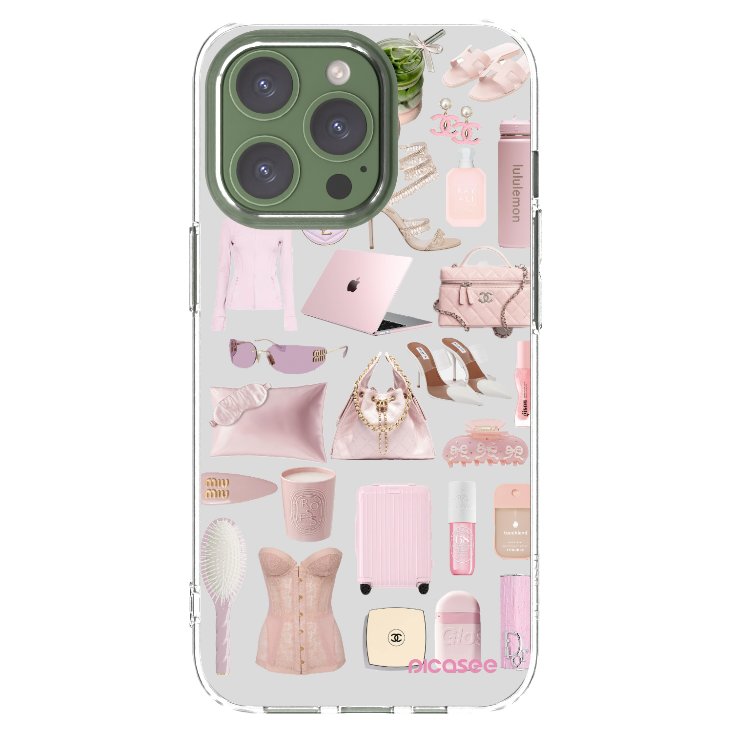 Picasee Apple iPhone 13 Pro Hülle - Transparentes Silikon - Glam Babe