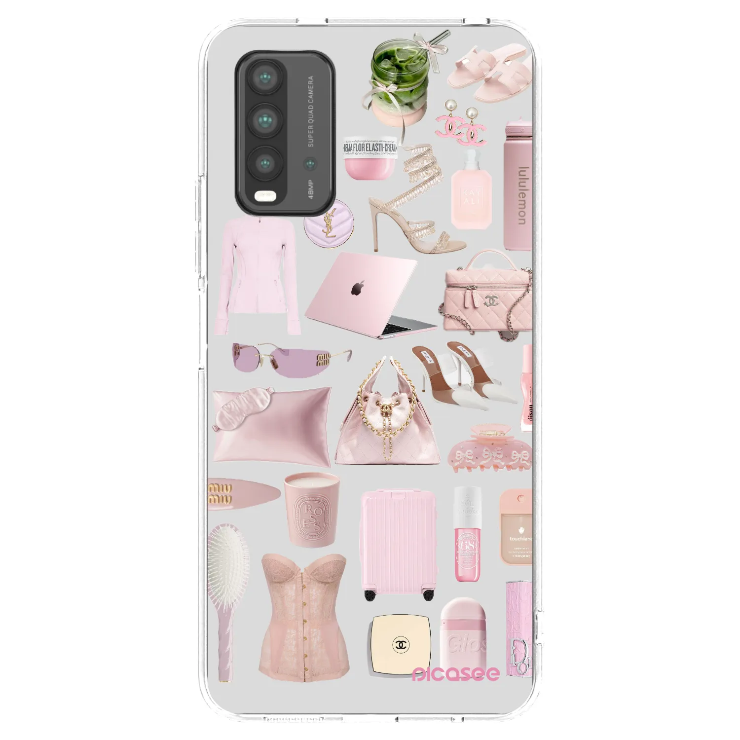 Picasee Xiaomi Redmi 9T Hülle - Schwarzes Silikon - Glam Babe