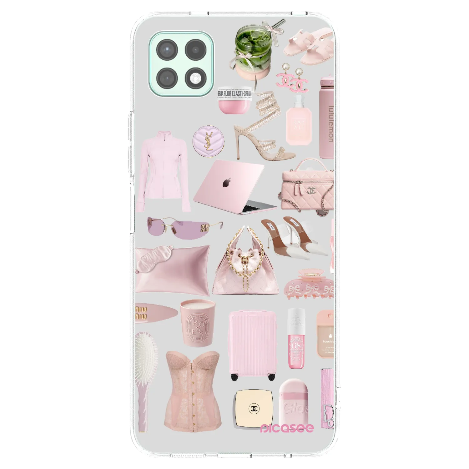 Picasee Samsung Galaxy A22 A226B 5G Hülle - Transparentes Silikon - Glam Babe