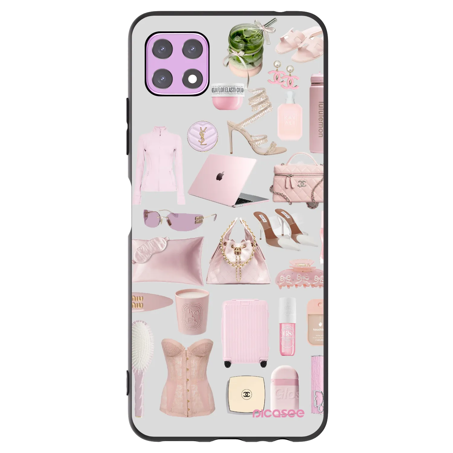 Picasee Samsung Galaxy A22 A226B 5G Hülle - Schwarzes Silikon - Glam Babe