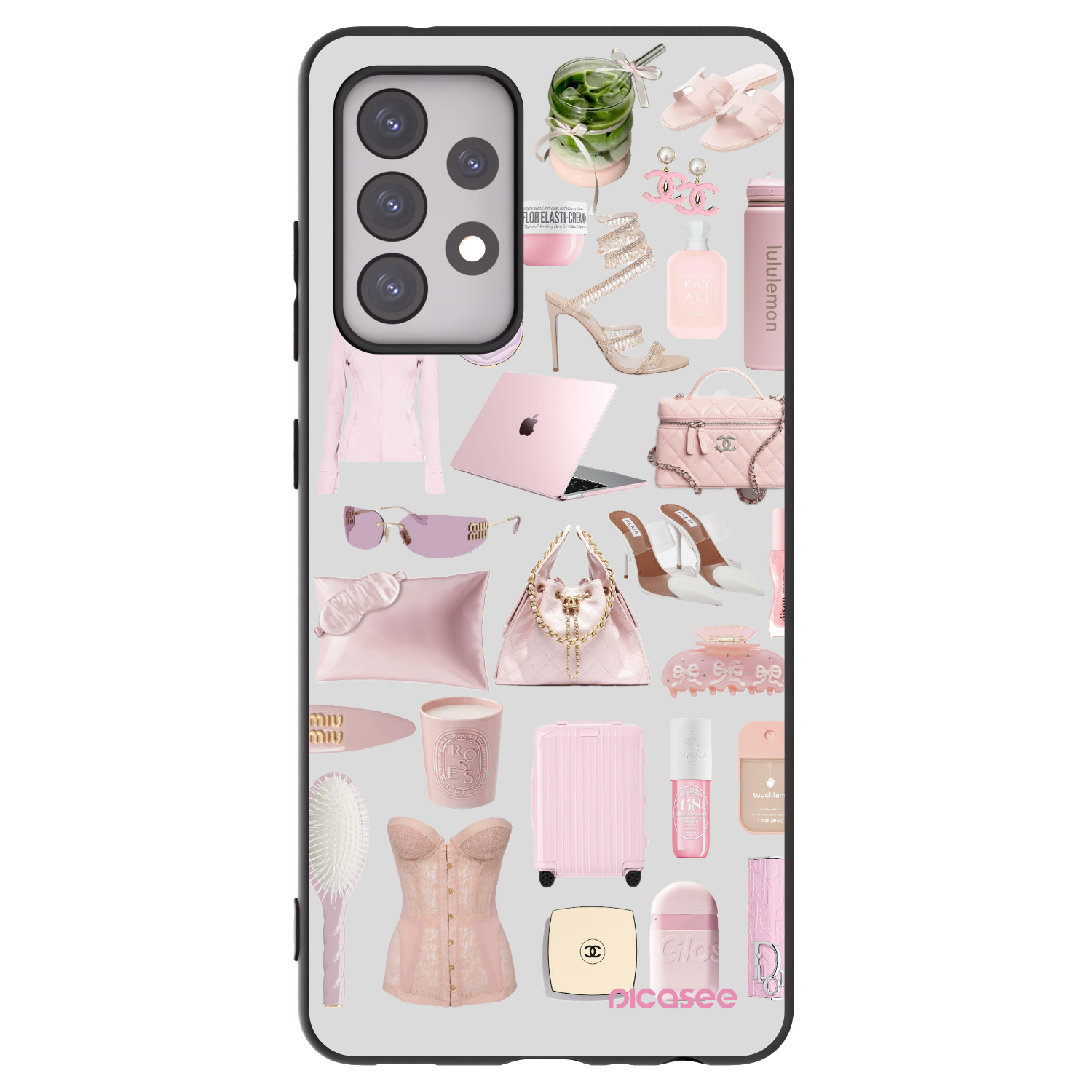 Picasee Samsung Galaxy A52s 5G A528B Hülle - Schwarzes Silikon - Glam Babe