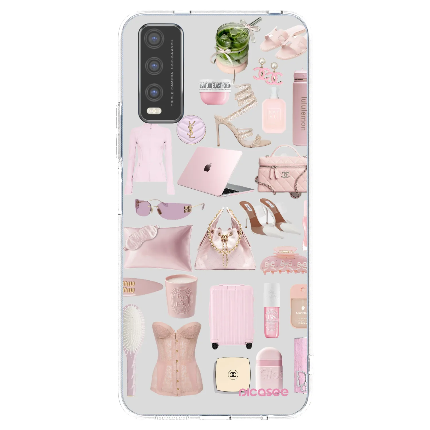 Picasee Vivo Y20s Hülle - Transparentes Silikon - Glam Babe