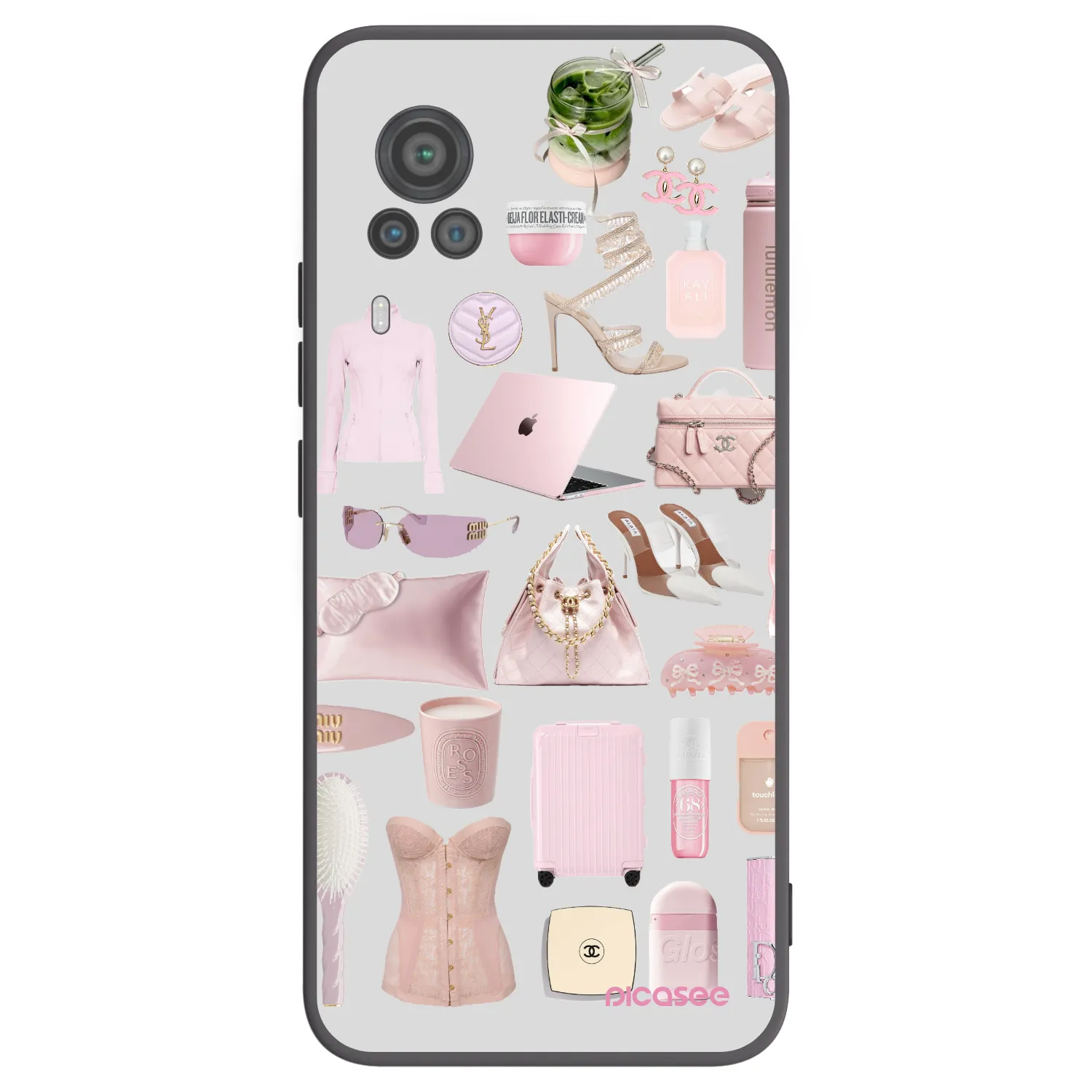 Picasee Vivo X60 Pro 5G Hülle - Schwarzes Silikon - Glam Babe