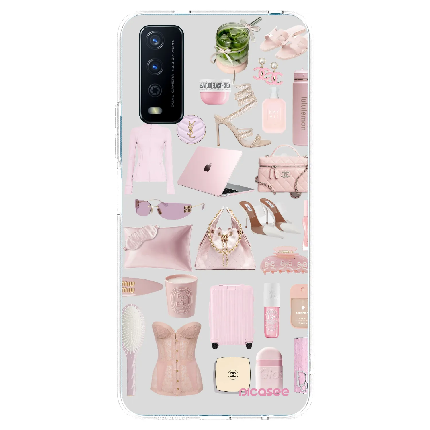 Picasee Vivo Y11s Hülle - Transparentes Silikon - Glam Babe