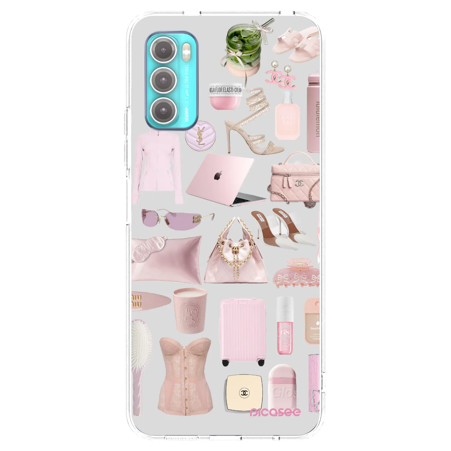 Picasee Motorola Moto G60 Hülle - Transparentes Silikon - Glam Babe