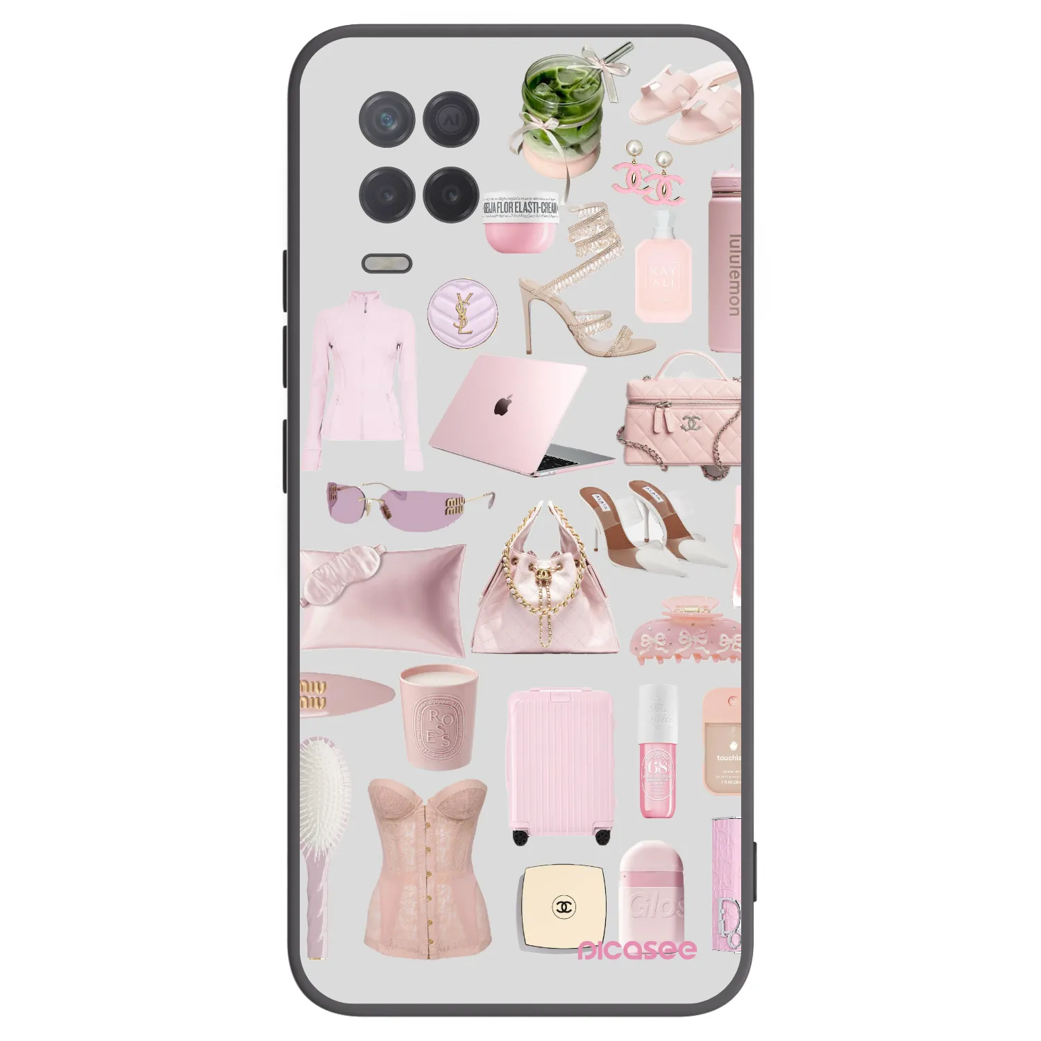 Picasee Realme 8 5G Hülle - Schwarzes Silikon - Glam Babe