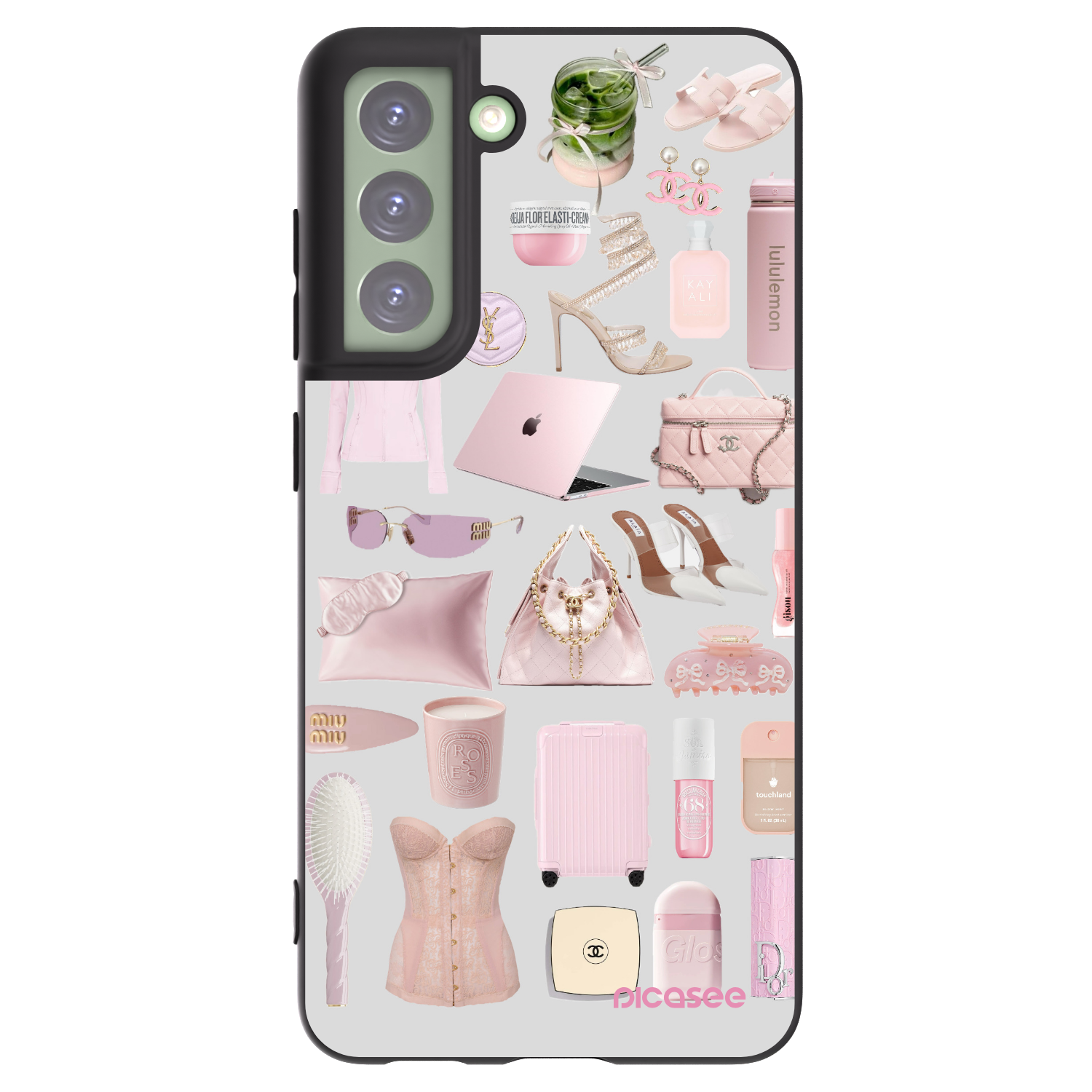 Picasee Samsung Galaxy S21 FE 5G Hülle - Schwarzes Silikon - Glam Babe