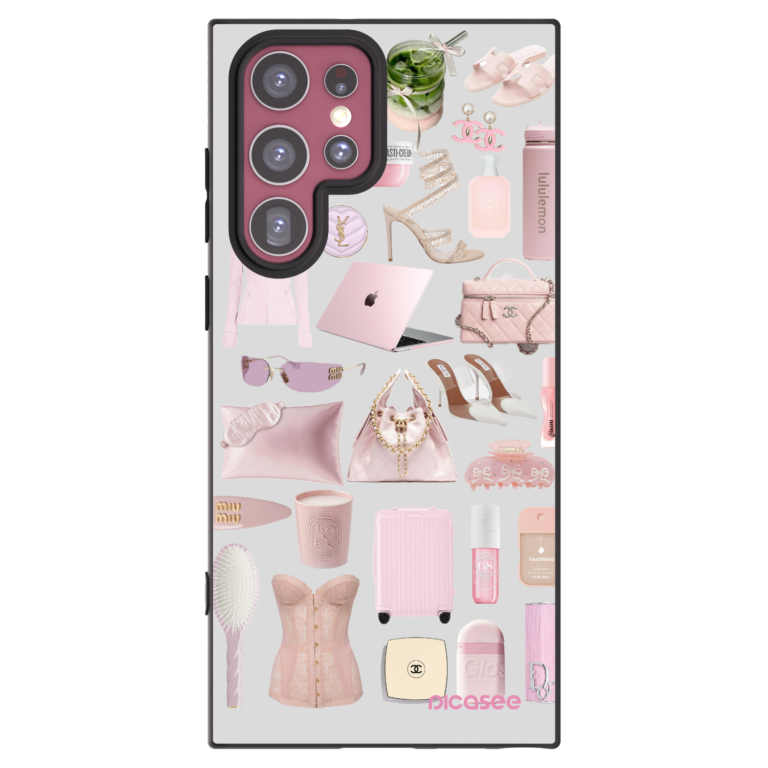 Picasee Samsung Galaxy S22 Ultra 5G Hülle - Schwarzes Silikon - Glam Babe
