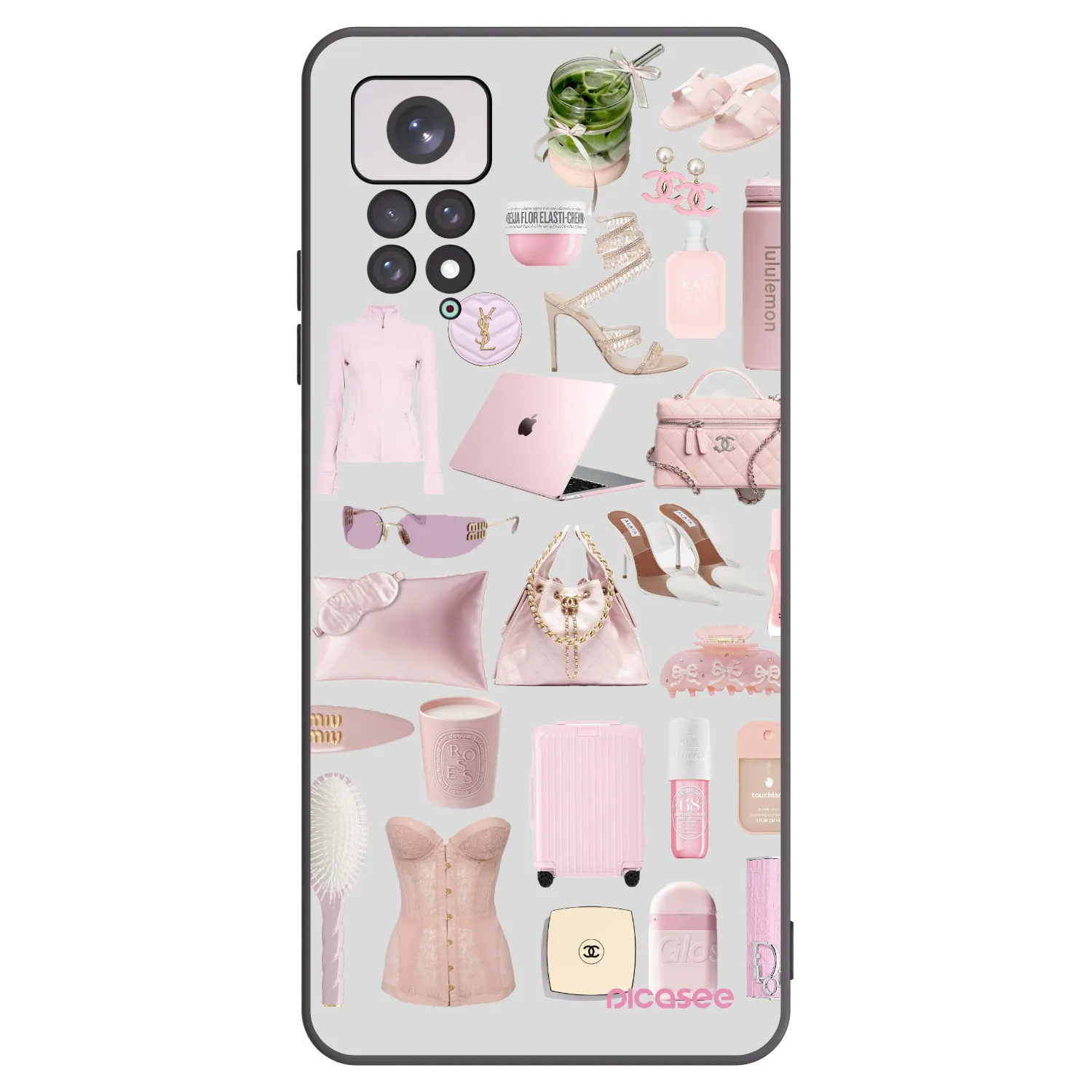 Picasee Xiaomi Redmi Note 11 Hülle - Schwarzes Silikon - Glam Babe