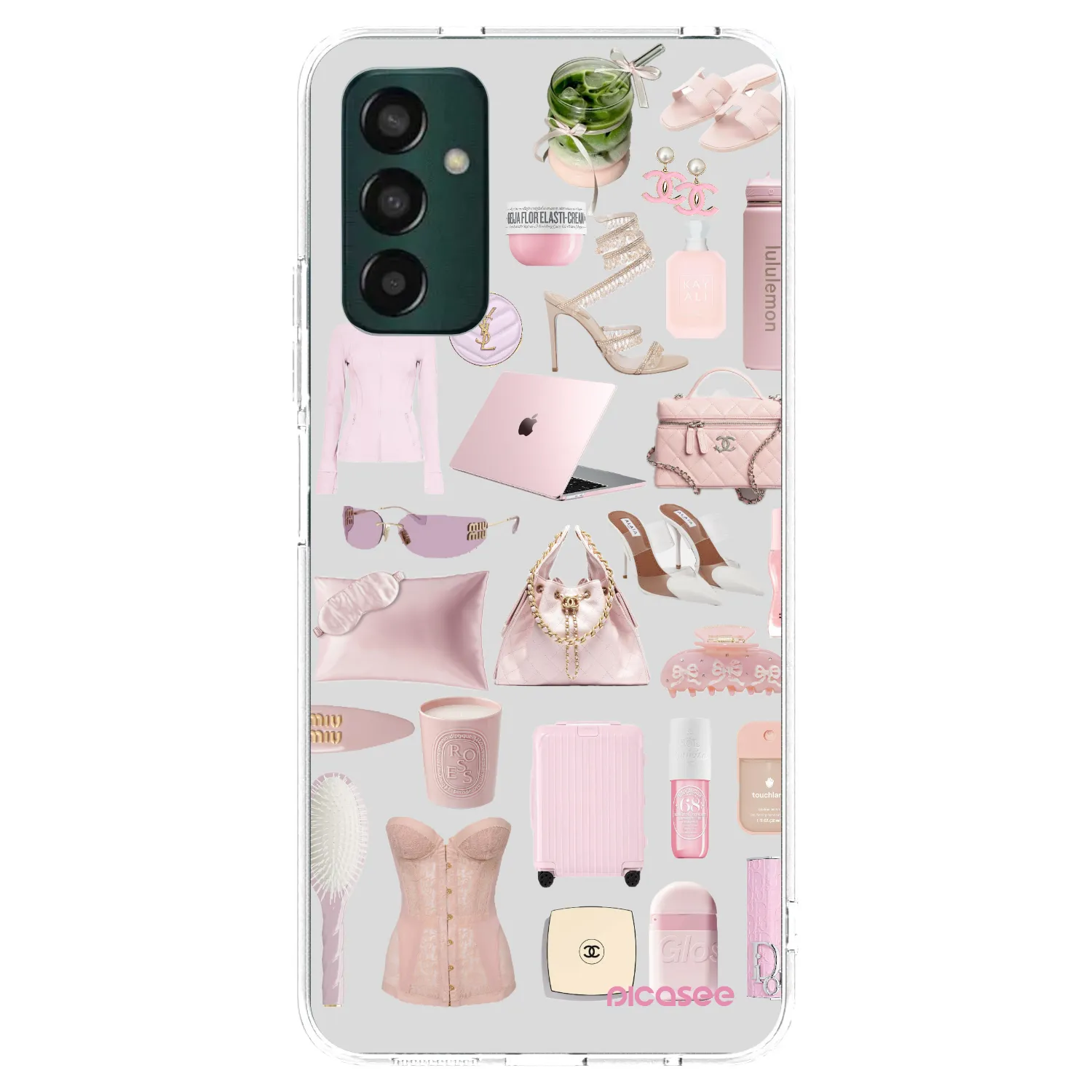 Picasee Samsung Galaxy M13 M135F Hülle - Transparentes Silikon - Glam Babe