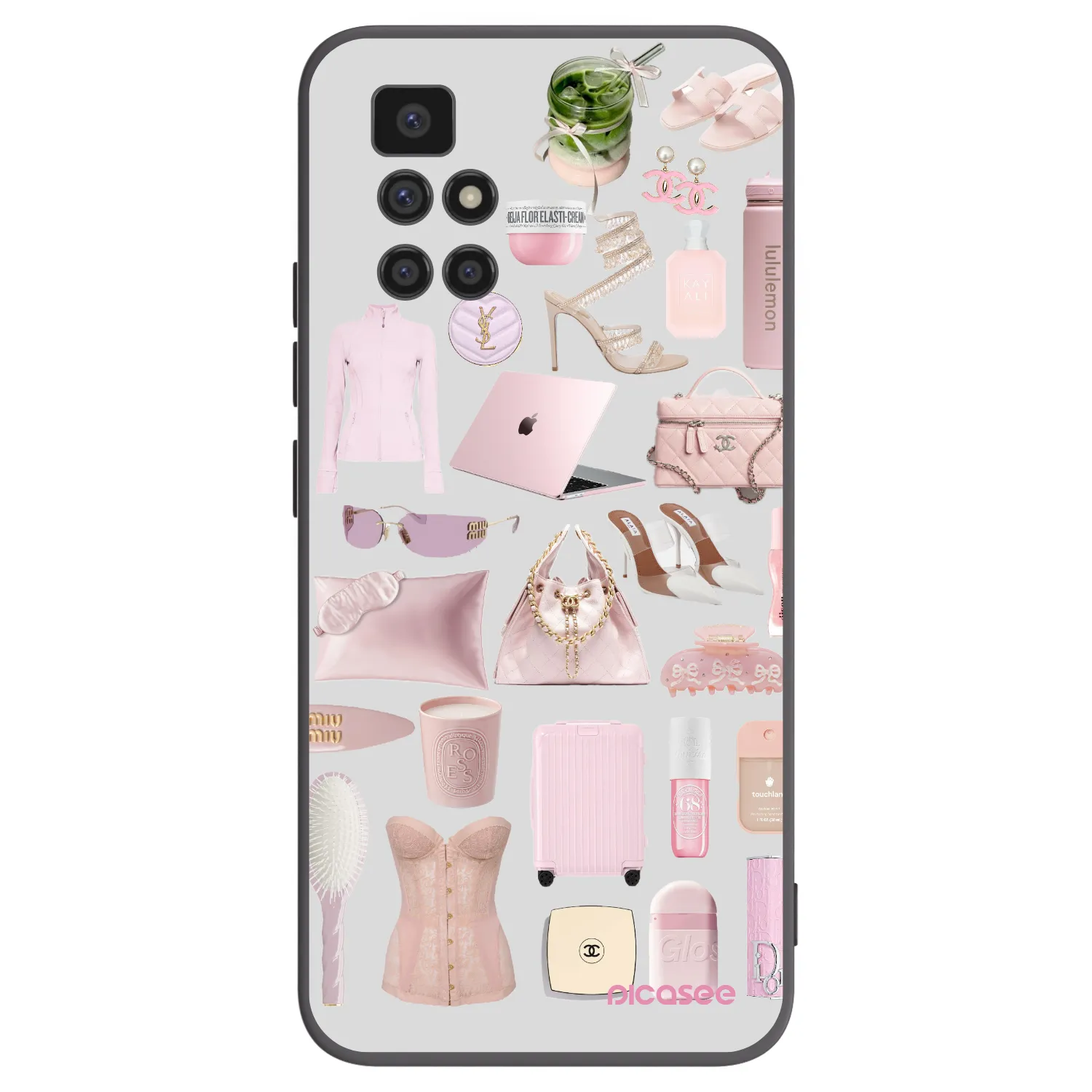 Picasee Xiaomi Redmi 10 (2022) Hülle - Schwarzes Silikon - Glam Babe