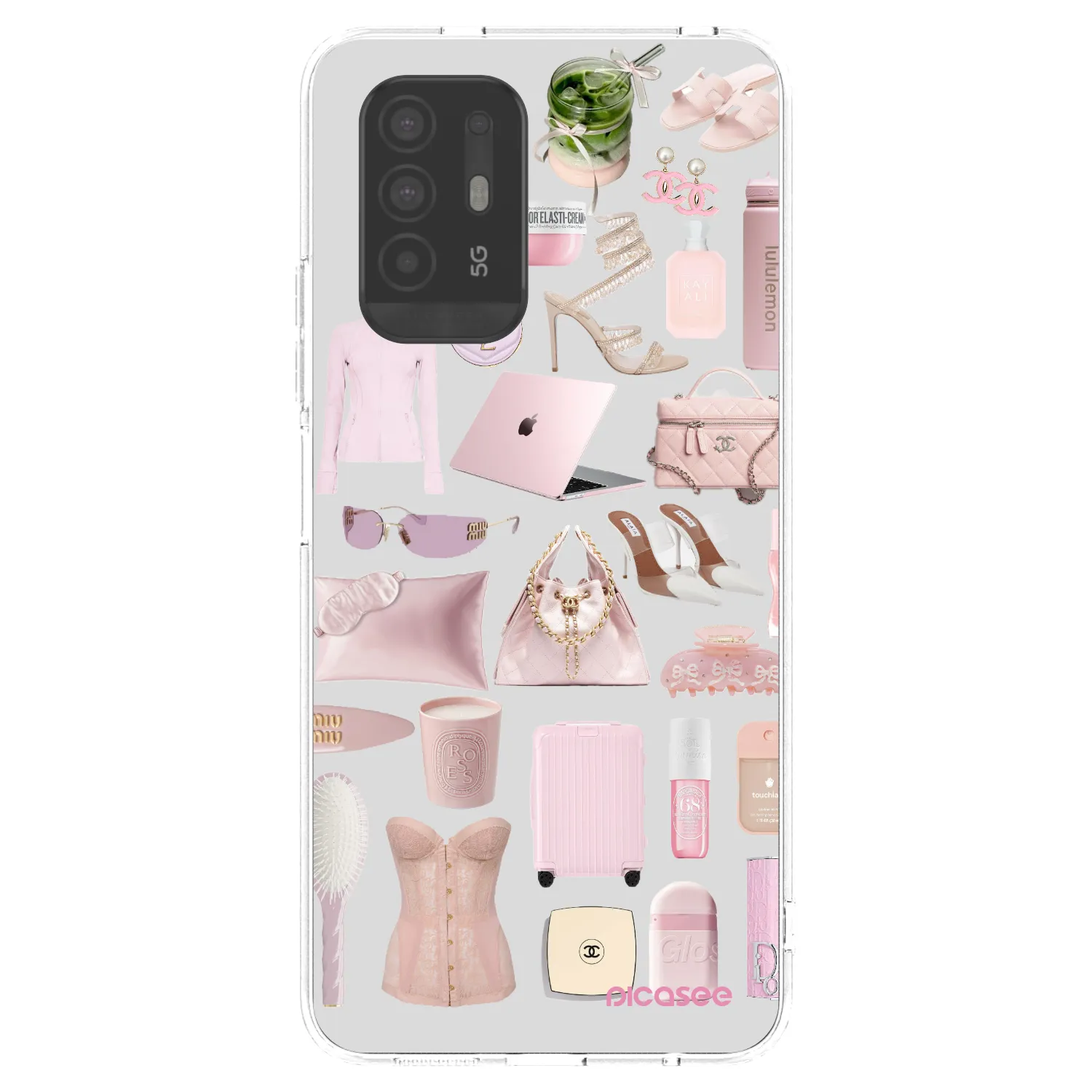 Picasee OPPO A94 5G Hülle - Transparentes Silikon - Glam Babe
